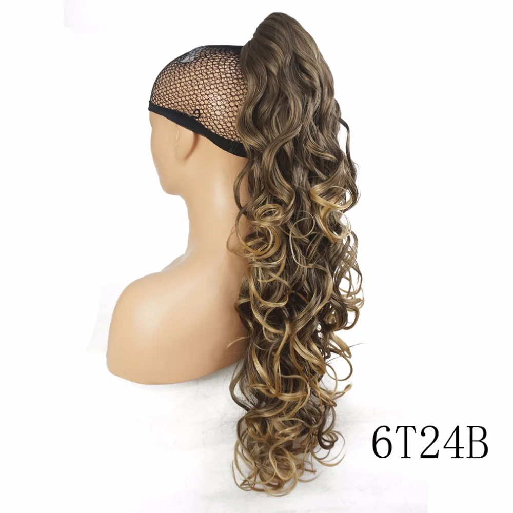 
Wholesale price factory Long Curly Claw Clip ponytail hair extensions 32 inch synthetic hair wigs ponytails 