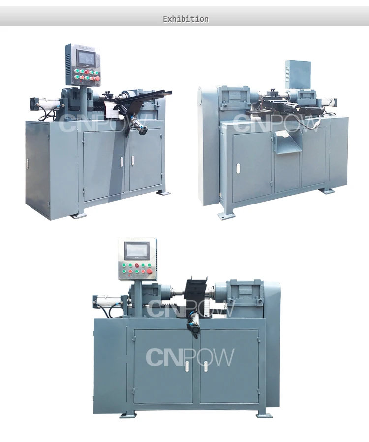 CNPOW bars threaded rod chamfering machine of tubes machine