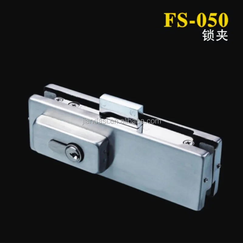 
Security Frameless Glass Door Bottom Patch Lock 