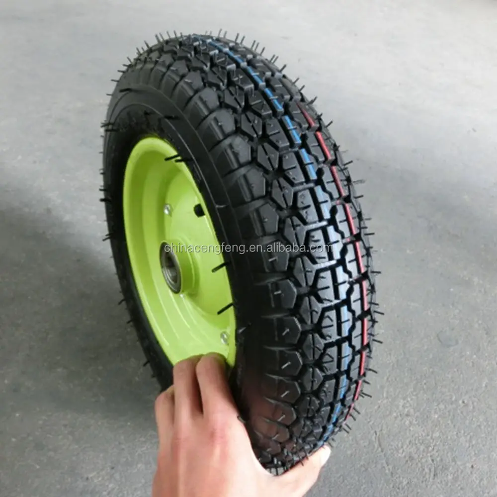 wheelbarrow wheel 3.50-8 pneumatic rubber tyre 350-8