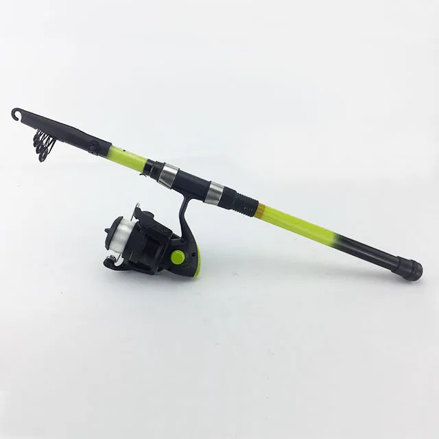Telescopic Fishing Pole Rod and Reel Combo Full Kit Case with hard Lures Hook