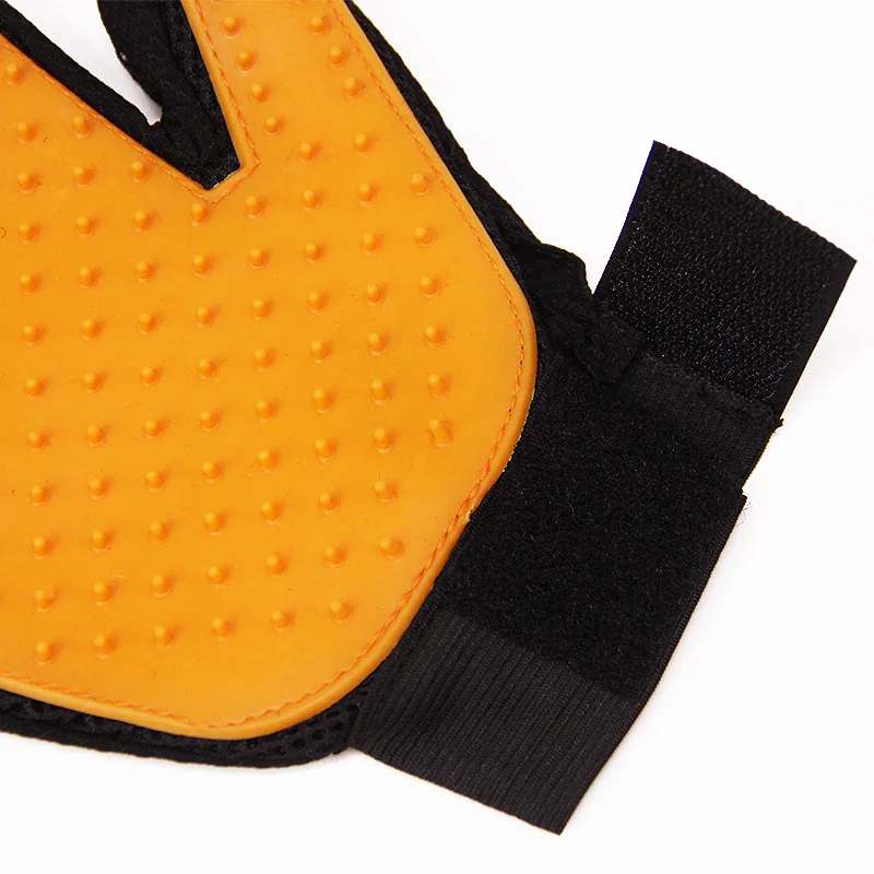 
Five Finger Pet Grooming Glove Silicone Massage Hair Remover Dogs Cat Cleaning Glove 