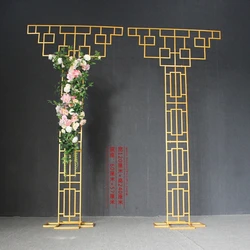 Chinese style T shape metal screens  panel  weddings decorations event party stage background