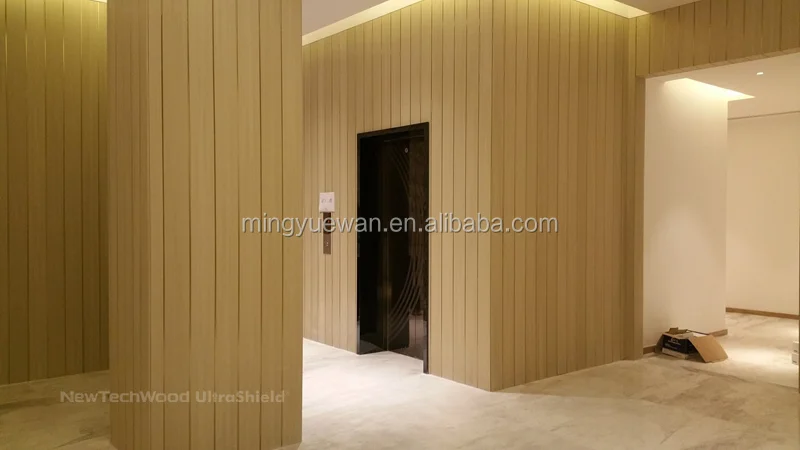 Hotel Wall Mounted Partition Plywood Paneling Corridor Lobby Hallway Fix Furniture