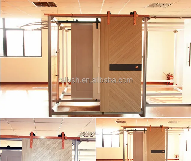 
American Style Wooden Sliding Barn Door For Custom Made 