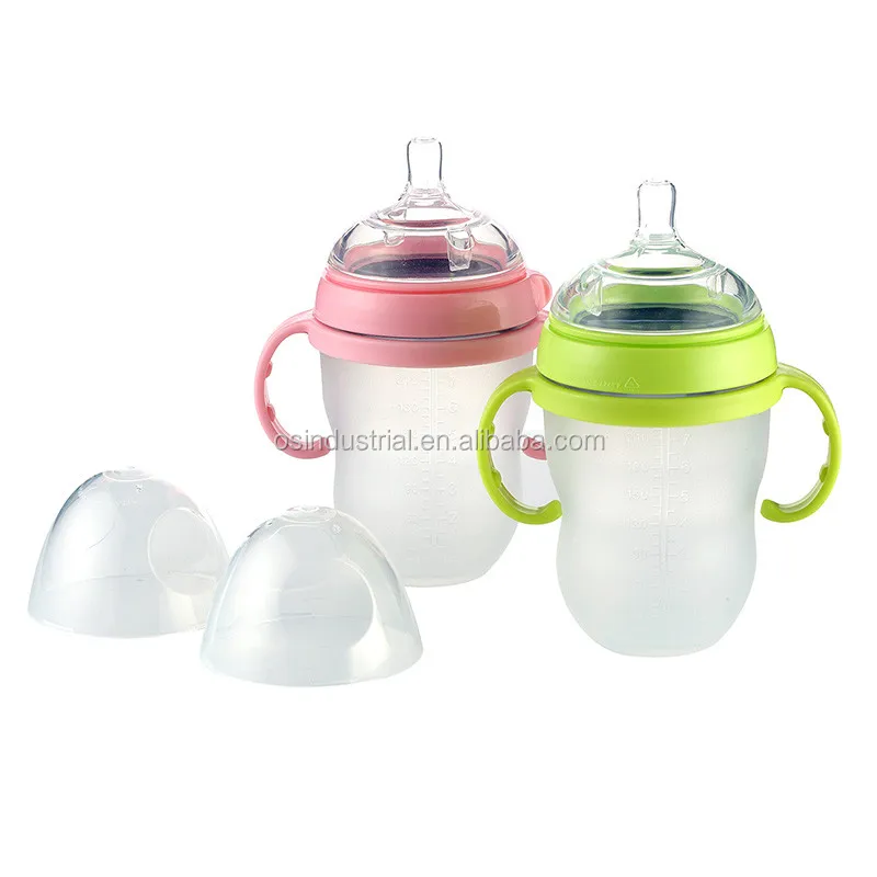 2022 baby supplies Wholesale food grade silicone baby feeding milk bottle for bebe feeding