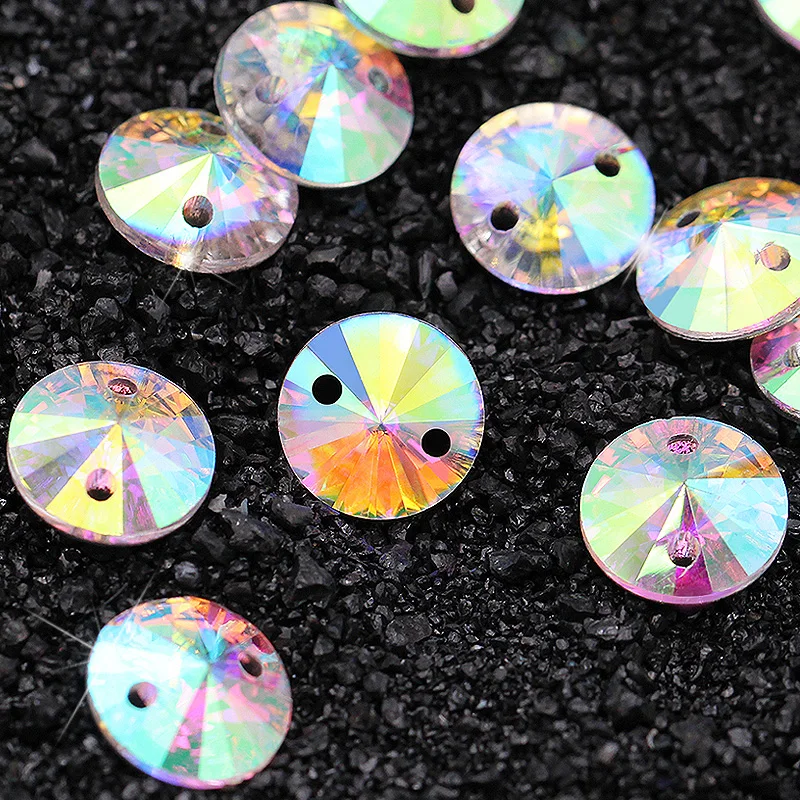 New factory direct crystal AB  satellite shape sew on stone pointback rhinestone wedding dress&garment decoration