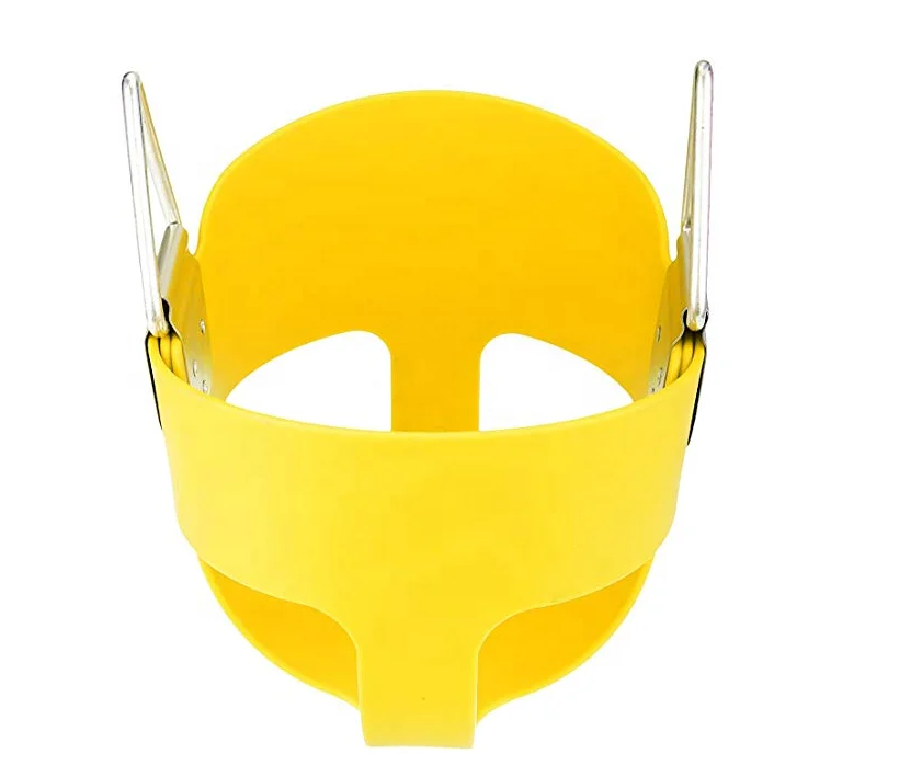 Сверхмощное Полноразмерное кресло-ведро для малышей с подвесными поворотными цепочками и крючками-набор аксессуаров для качели (желтый)