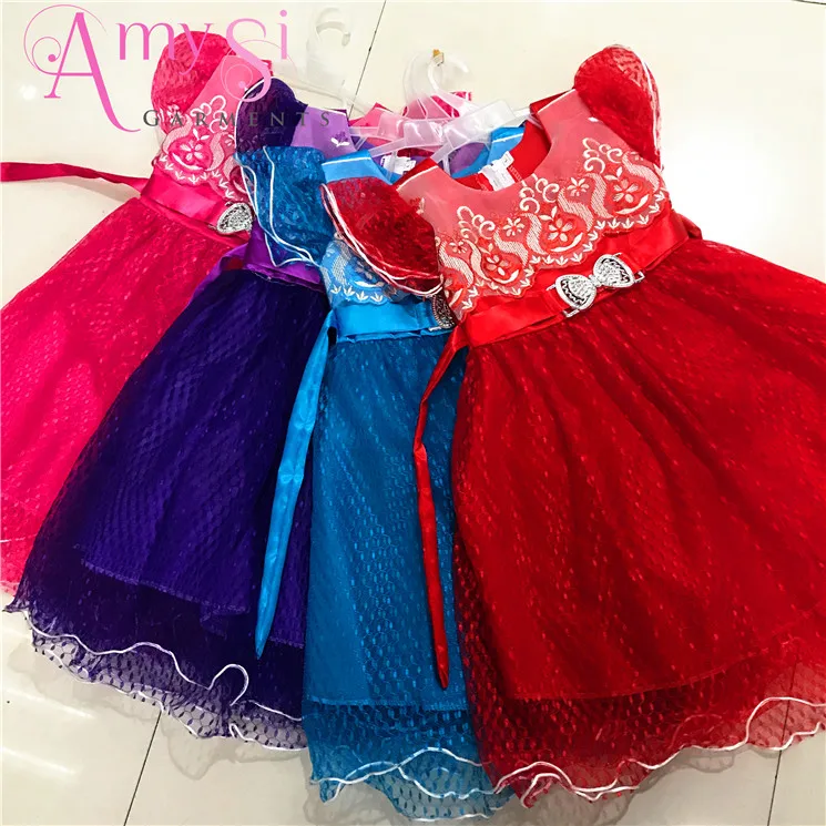 2.9 USD GQ109 New design lace mix color mix size girls twirl dress, kids girls smoking dresses, dress for girl 2-10 year