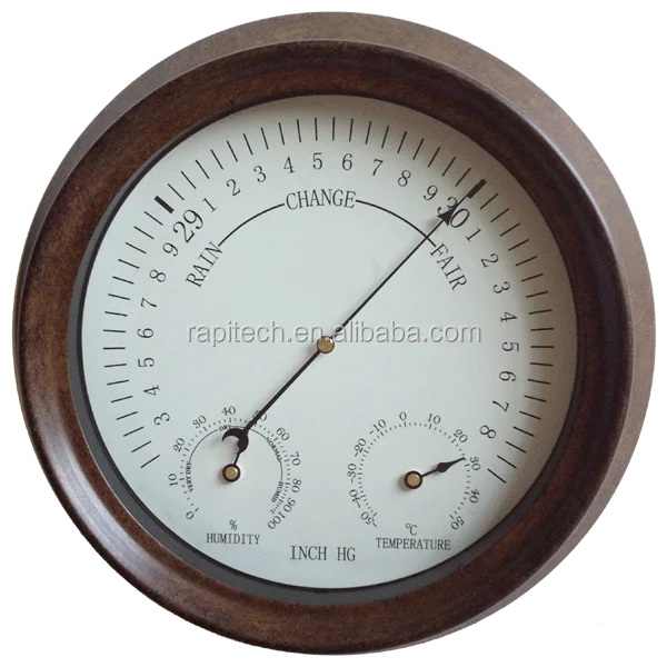 Barometer with built in thermometer and hygrometer