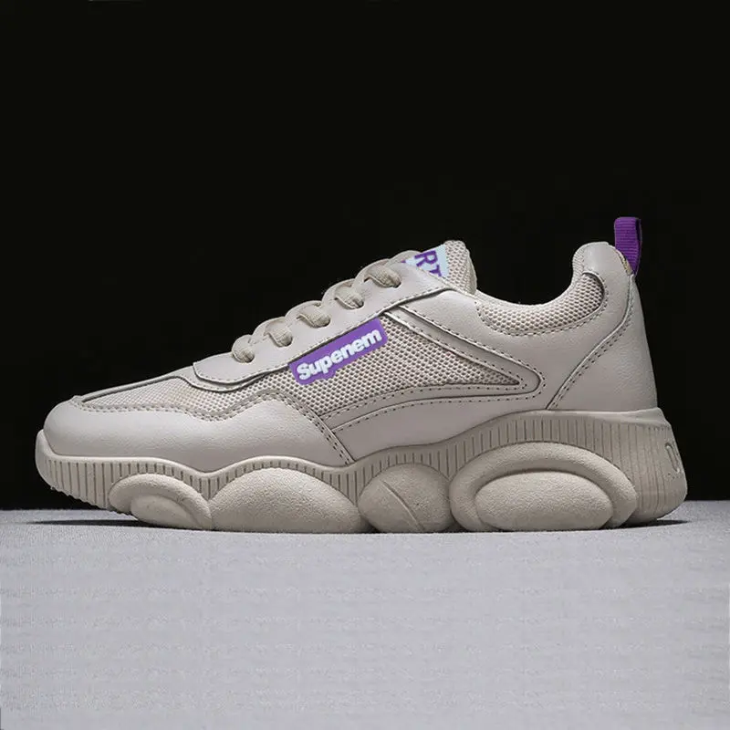 New 2019 Fashion Women Casual Shoes Mesh Platform Sneaker Breathable Ladies Sports Shoes