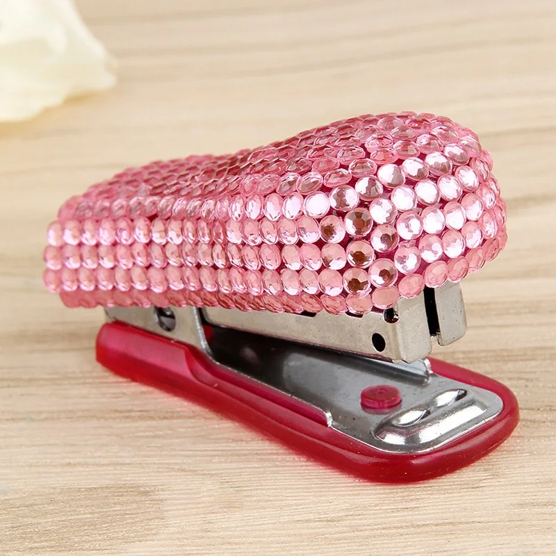 Mini size stapler acrylic drill ab adhesive manual sticking drill stapler