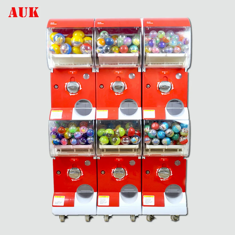 Hot sale big capsule toy candy gumball gashapon tomy vending machine