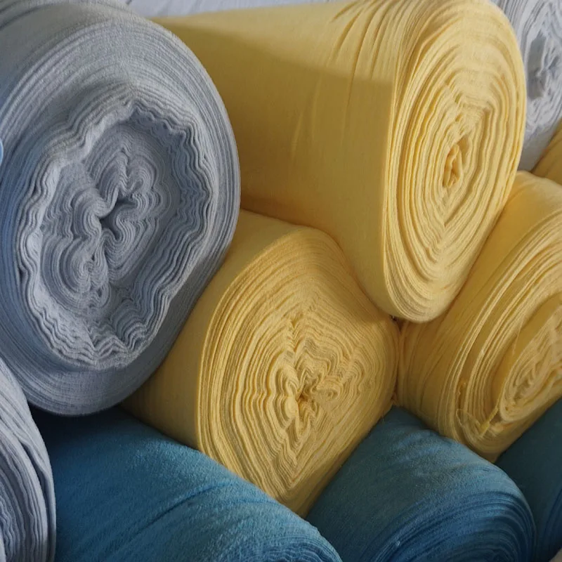 
delightful 100 polyester recycled microfiber knit fabric in rolls 