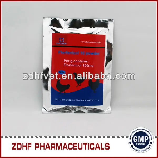 
antiboitic drugs 30% Flofenicol soluble powder for chicken broiler 