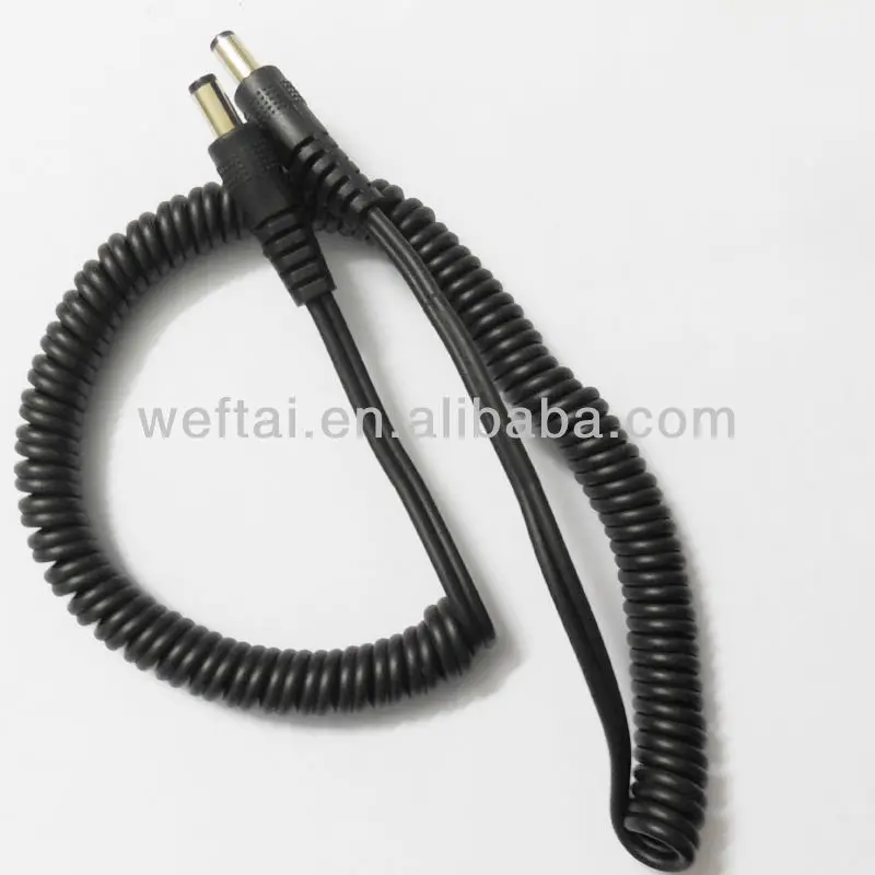2.1mm dc spring wire coiled cable
