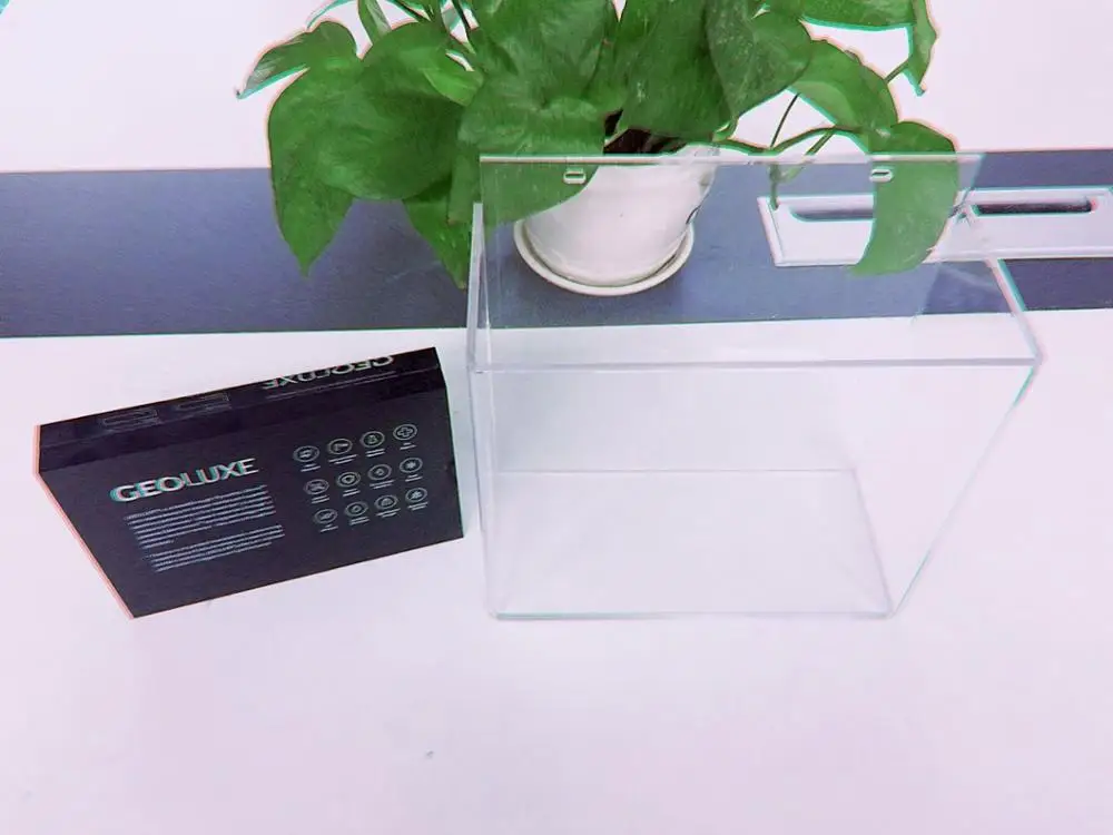 Desktop Clear Plexiglass Acrylic Stone Sample Display Tower