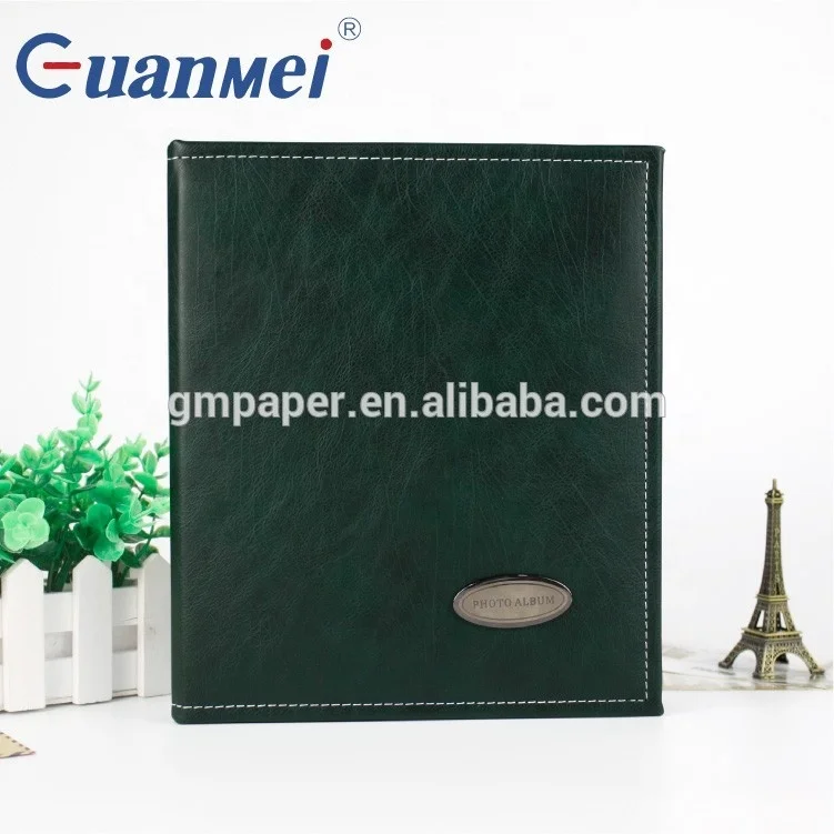 Cheap price 40 Sheet 160 photo slip in PP pocket photo album Post bound Leather 5R scrapbook album 5x7 wedding photo books