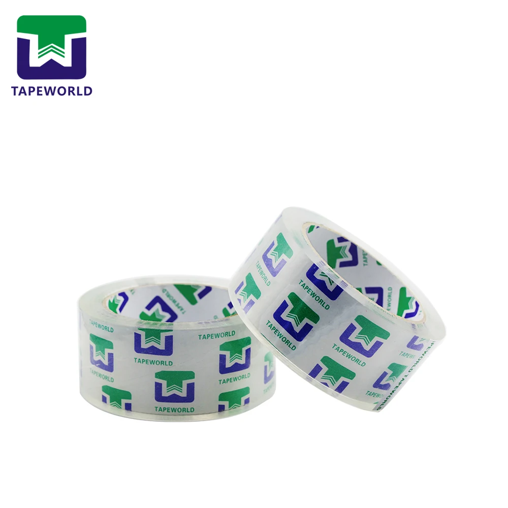 Crystal clear bopp packing tape customized brand