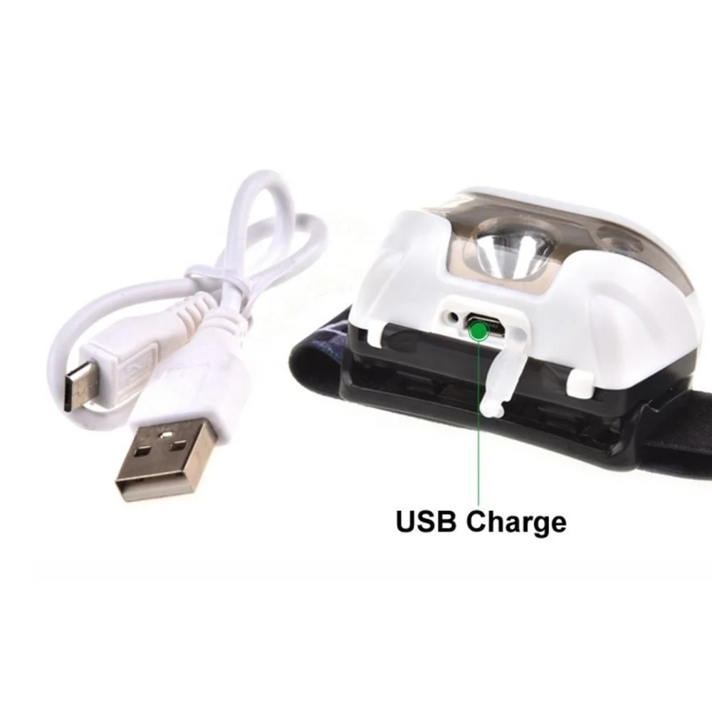 Clover Hot sales Factory Supply Outdoor White Lamp Head Adjustable 3W USB rechargeable led head lamp