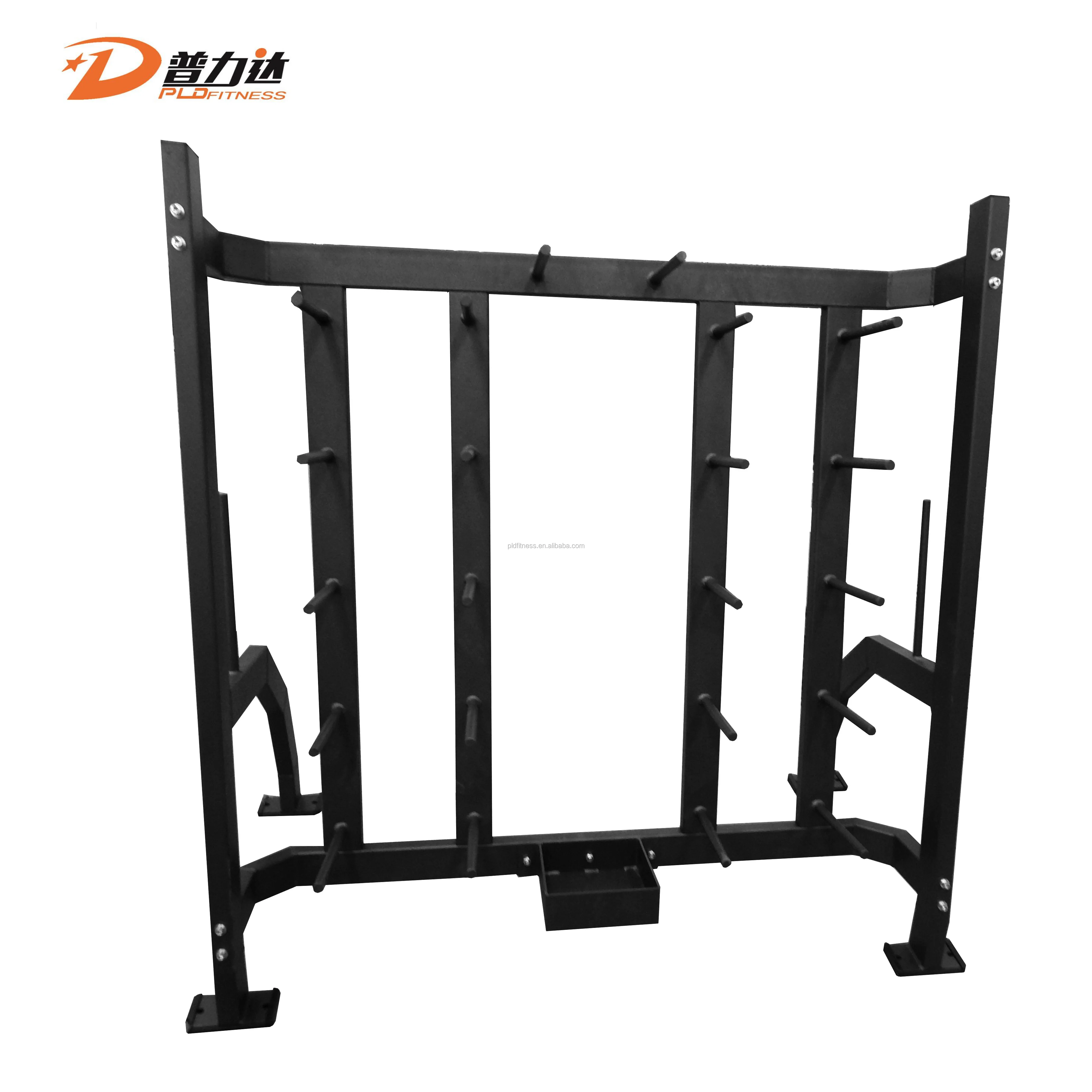 Commercial gym equipment weight plate rack