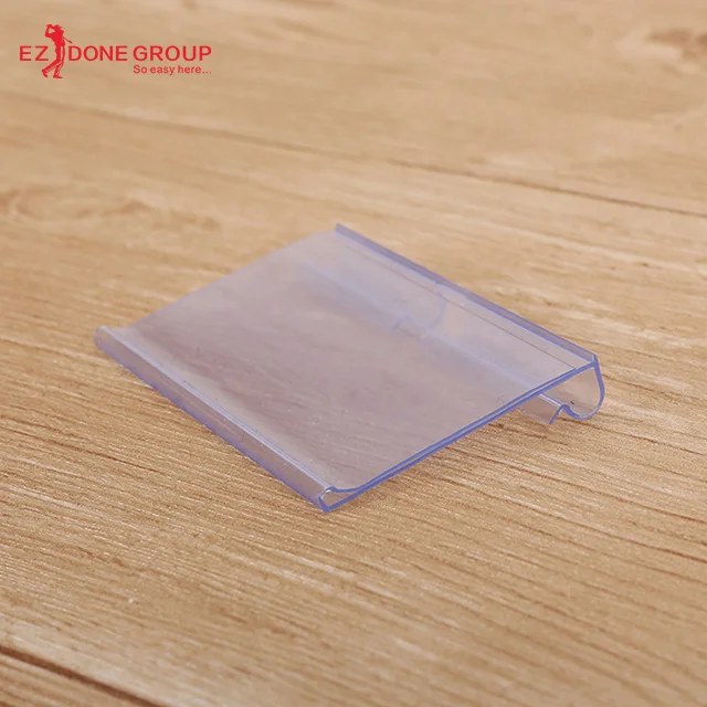 
Good selling multifunctional tops grocery store small acrylic store display rack transparent PVC price tag 