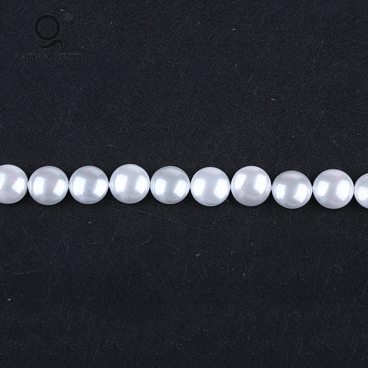 Wholesale Natural White Round South Sea Shell Beads for Jewelry Making