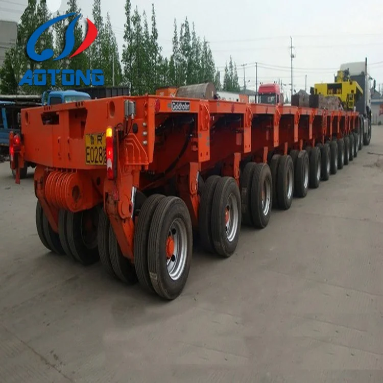 SPMT self-propelled modular trailer for heavy equipment transporter