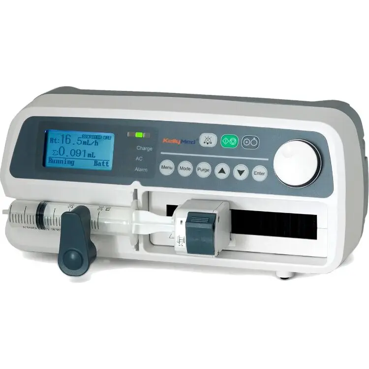 
Medical Equipment: KL-602 High Quality Single Channel Electric Syringe Infusion Pump with Touch Screen & Drug Library 