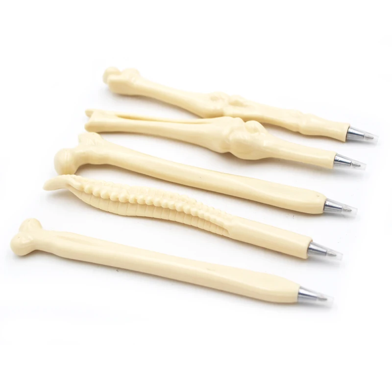 
Novelty plastic creative design bone shaped ballpoint pen for Hospital medical writing 