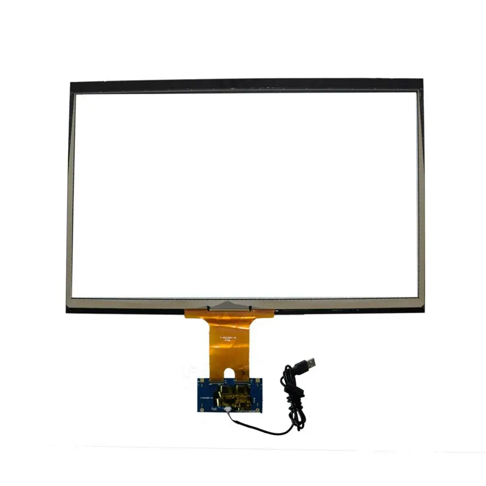 23.8 inches waterproof and vandal proof touch lcd monitor capacitive PCAP flat