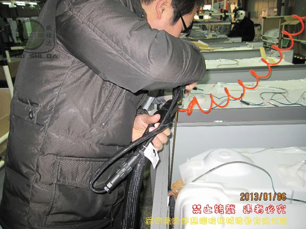 Hot melt glue tank melter machine/applicator machine for fridge filling