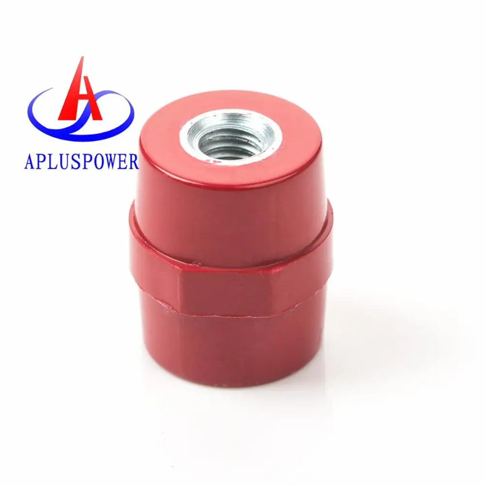 BMC material copper steel screw red color Excellent Electrical Insulators in drum shape with high torque for battery packs