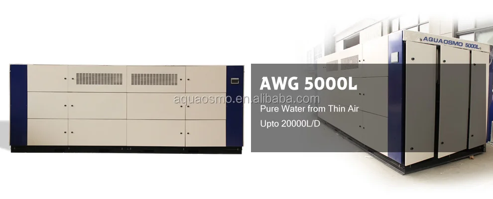 Pure drinking water Atmospheric water generator 5000L
