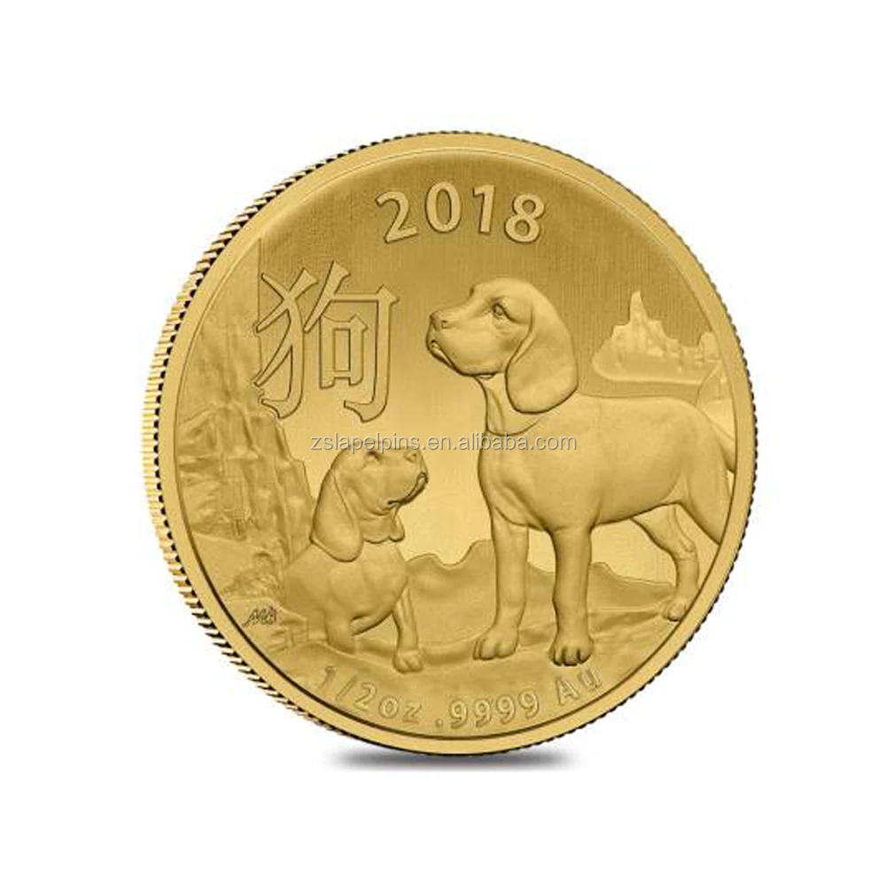 
3D high quality gold coin rabbit challenge coin 