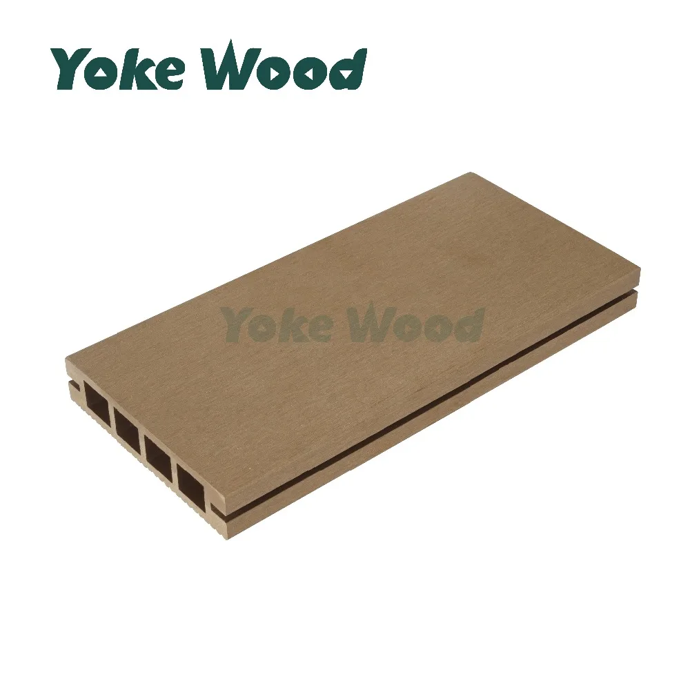 outdoor high quality low price wpc decking floor hollow solid co-extrusion wood plastic composite external