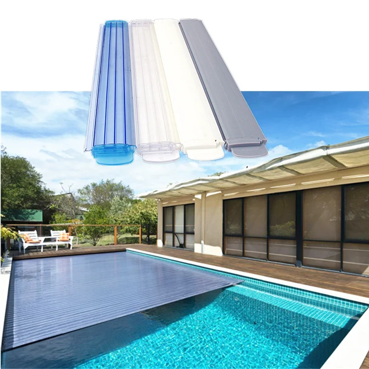 Guangzhou Auto Swimming Pool Cover Supplier Anti-UV Polycarbonate Swimming Pool Cover Slats