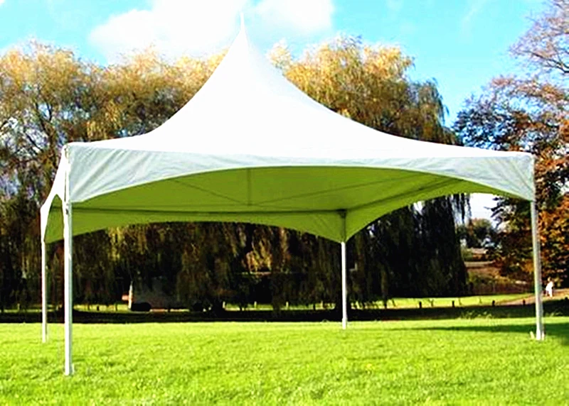 5Mx5M White Pagoda Tent with High Peak Roof
