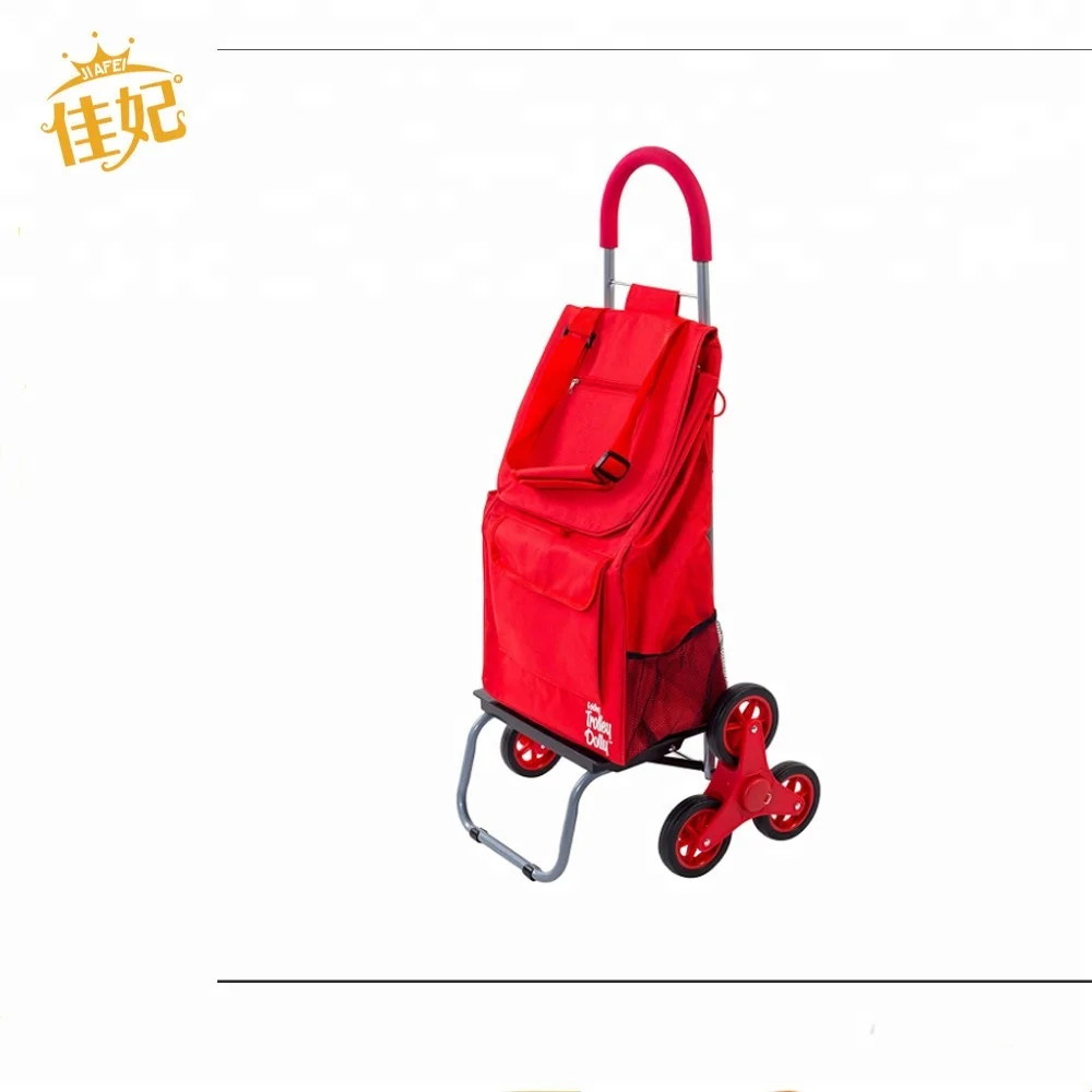 best selling 600D oxford Six wheels shopping trolley for selling