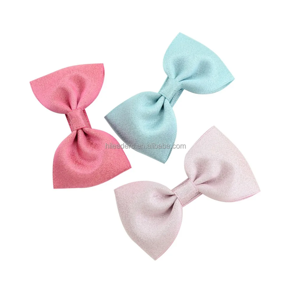 Baby Girl Hairbow Hairpins Glitter Ribbon Bow Hair Clips