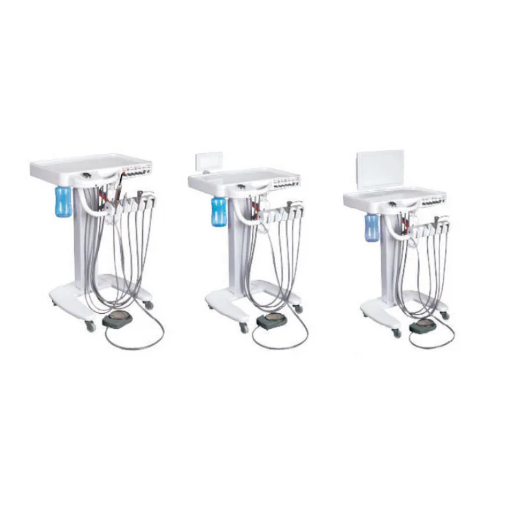 Mobile Dental Unit Cart Trolley System with Compressor