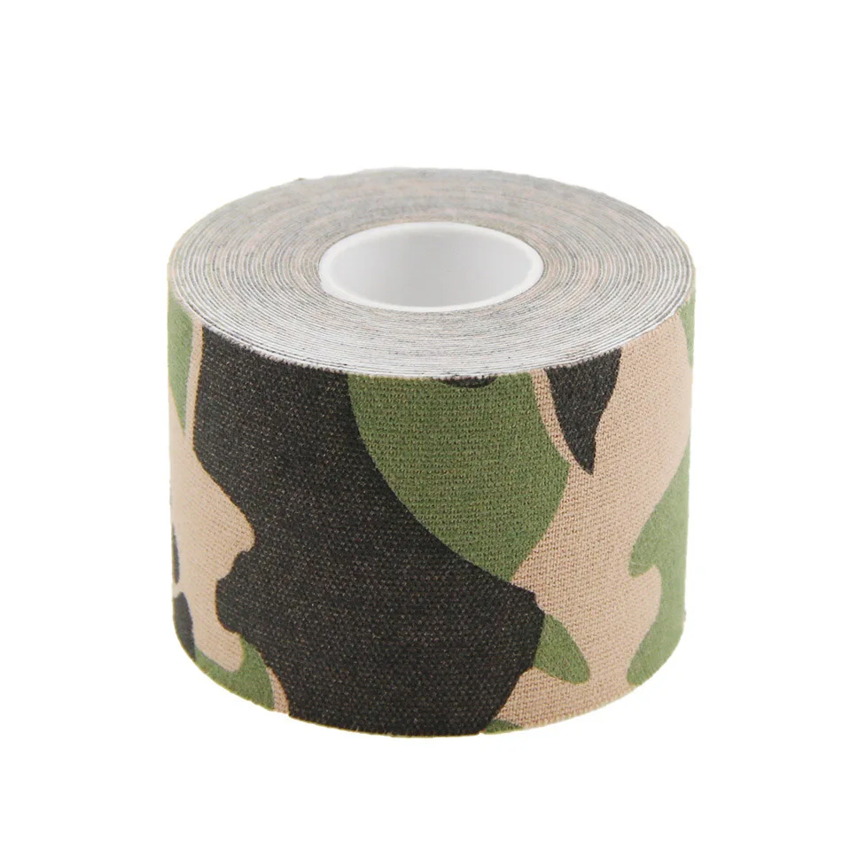 Printed 5cm Width Camo Kinesiology Tape Cotton Muscle Therapy Adhesive Tape