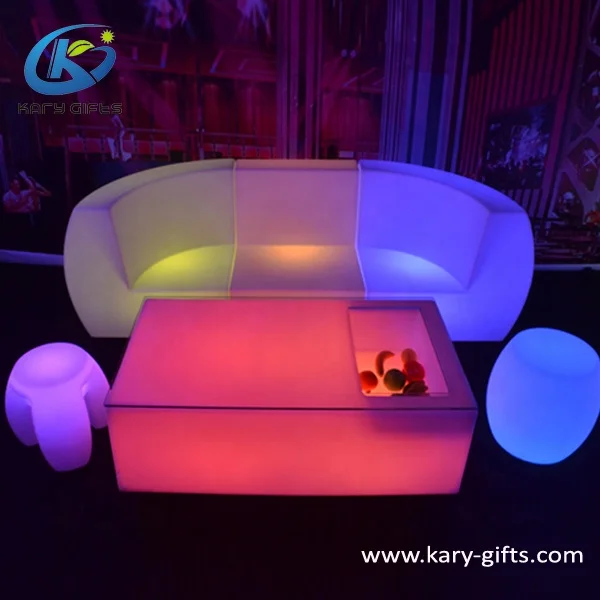 Commercial hookah RGB Color Led Sofa Furniture
