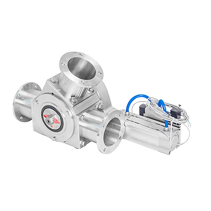 For Powder Pneumatic Conveying System 3-way Valve Diverter Conveyor