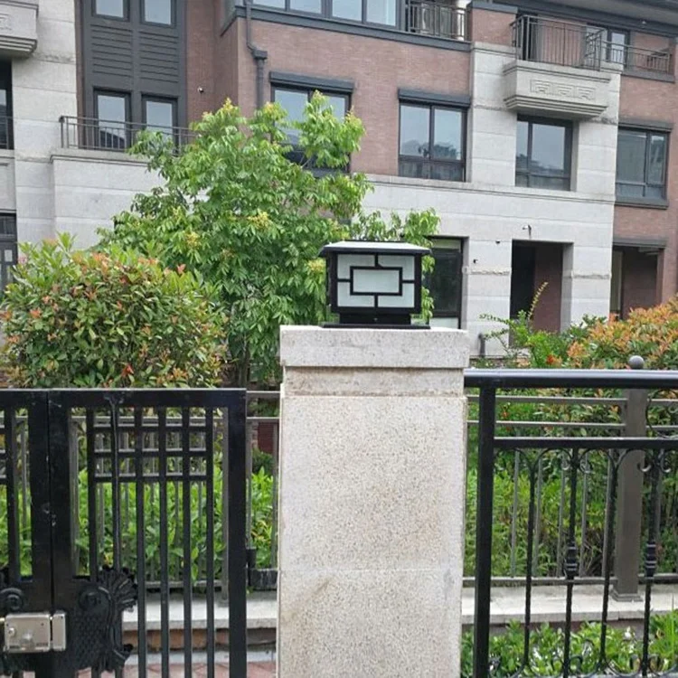
Wholesale 2.5w black Aluminum+PMMA body material garden lamp gate pillar solar light led lamp post decorative street lamp post 