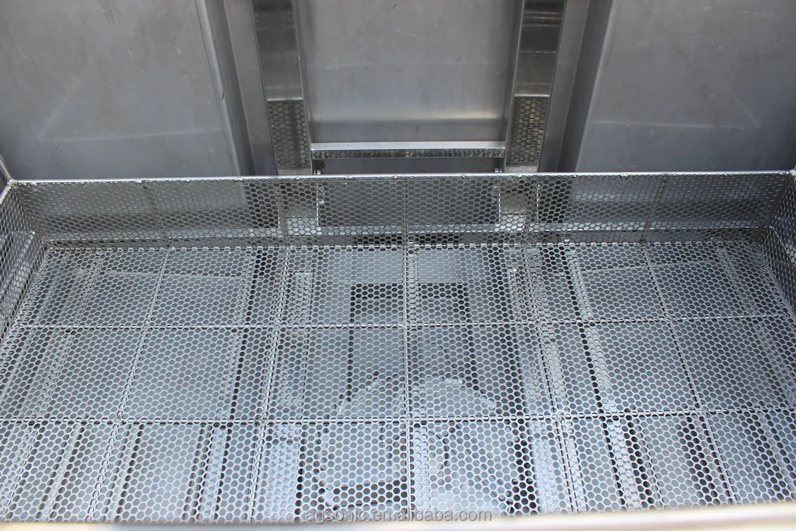 360L ultrasonic cleaner for automotive parts cleaning with oil skimmer and automatic lift