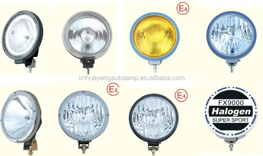 high quality rectangle halogen driving light halogen off road light universal auxiliary fog light fit SUV,TRUCK,OFF ROAD VEHICLE