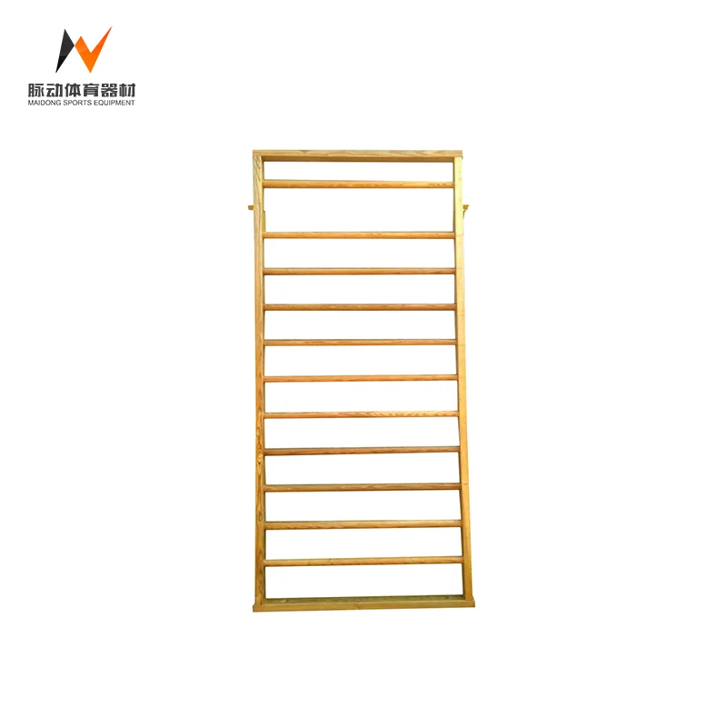 High quality sturdy construction gymnastics 9 steper home gym exercise wall indoor wooden ladder