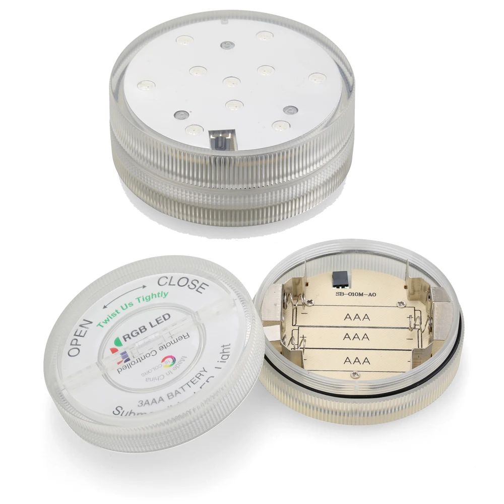 Kitosun Hookah Light Waterproof  RGB Multi-colors Under Vase Light Base Waterproof Shisha LED Light  for Wedding Table