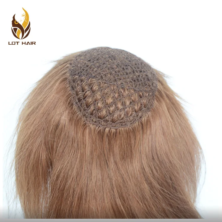High Quality Hot Selling Full Handtied Fishnet Hairpiece For Women